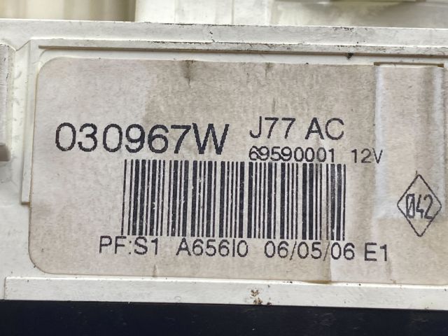 bontott RENAULT CLIO III Fűtéskapcsoló (manuális klímás)