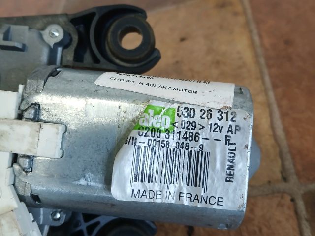bontott RENAULT CLIO III Hátsó Ablaktörlő Motor