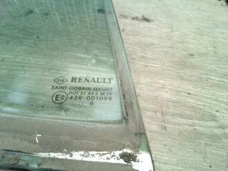 bontott RENAULT CLIO III Jobb C Oszlop Oldalablak Üveg