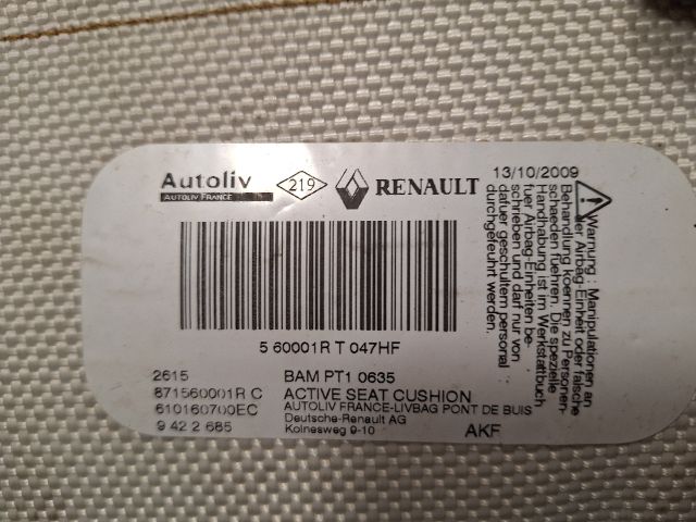 bontott RENAULT CLIO III Jobb első Gyalogos Légzsák