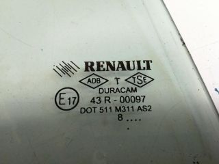 bontott RENAULT CLIO III Jobb hátsó Fixüveg (Ajtóban)