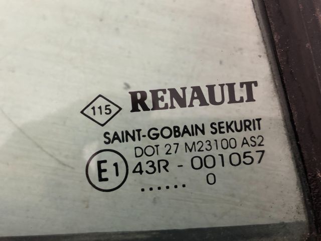 bontott RENAULT CLIO III Jobb hátsó Fixüveg (Ajtóban)