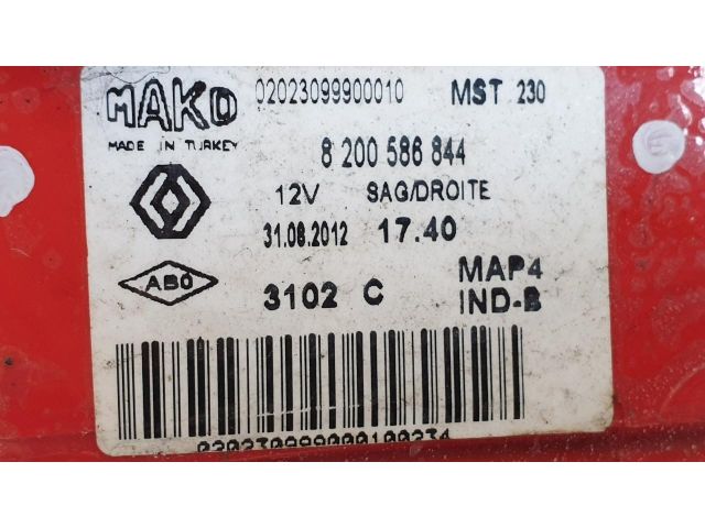 bontott RENAULT CLIO III Jobb Hátsó Lámpa