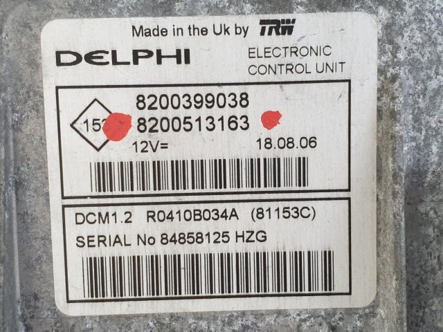 bontott RENAULT CLIO III Motorvezérlő