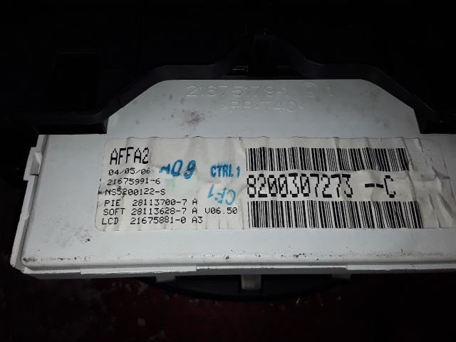 bontott RENAULT CLIO III Multifunkciós Kijelző