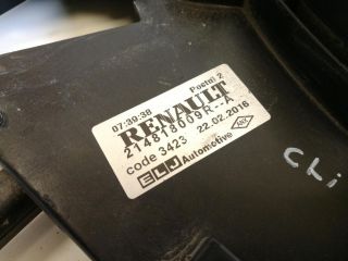 bontott RENAULT CLIO IV Hűtőventilátor
