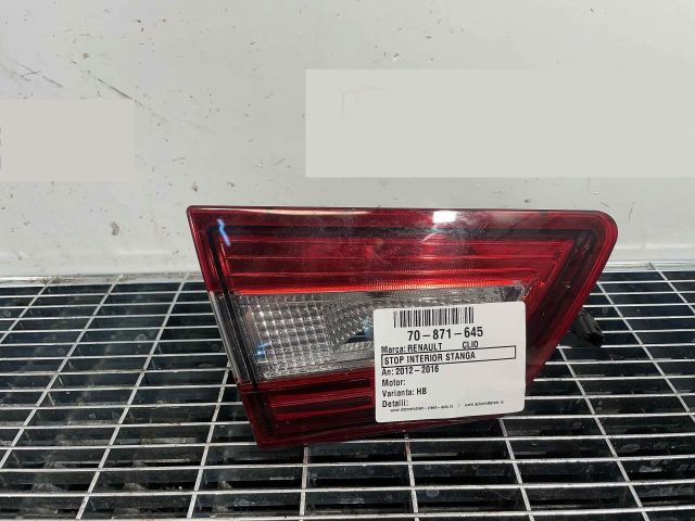 bontott RENAULT CLIO IV Bal Belső Hátsó Lámpa