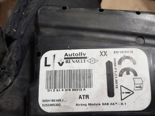 bontott RENAULT CLIO IV Bal Függönylégzsák és Oldallégzsák