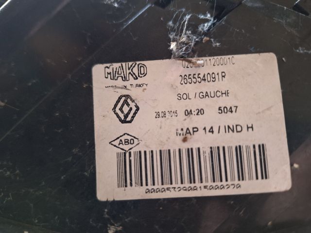 bontott RENAULT CLIO IV Bal Hátsó Lámpa