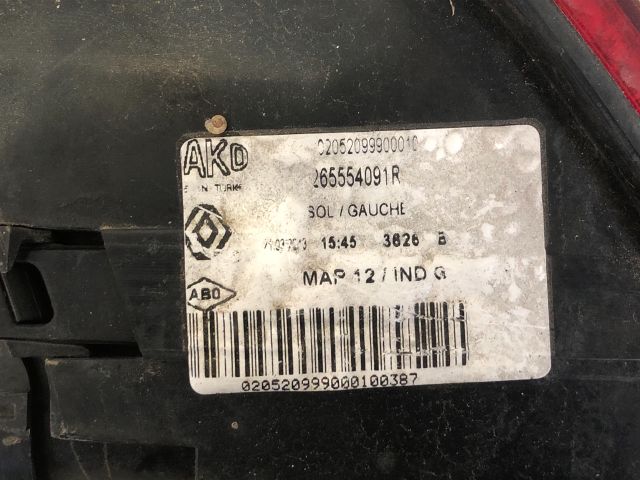 bontott RENAULT CLIO IV Bal Külső Hátsó Lámpa