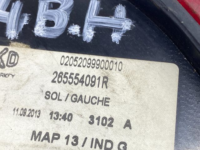 bontott RENAULT CLIO IV Bal Külső Hátsó Lámpa