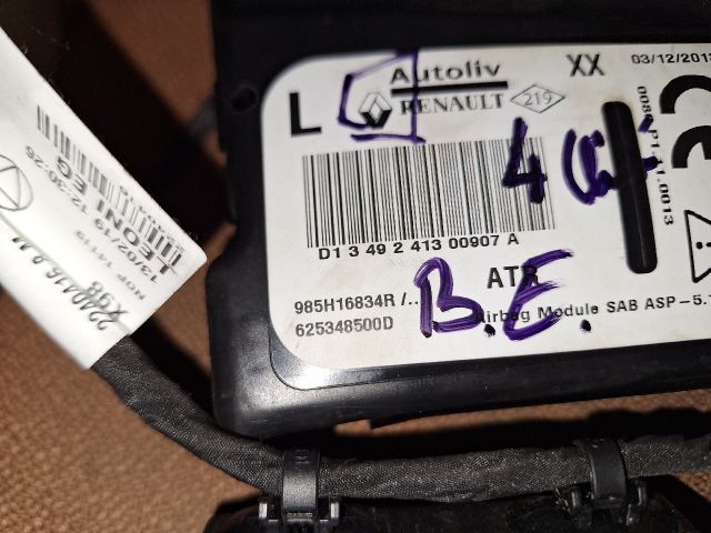 bontott RENAULT CLIO IV Bal Oldallégzsák