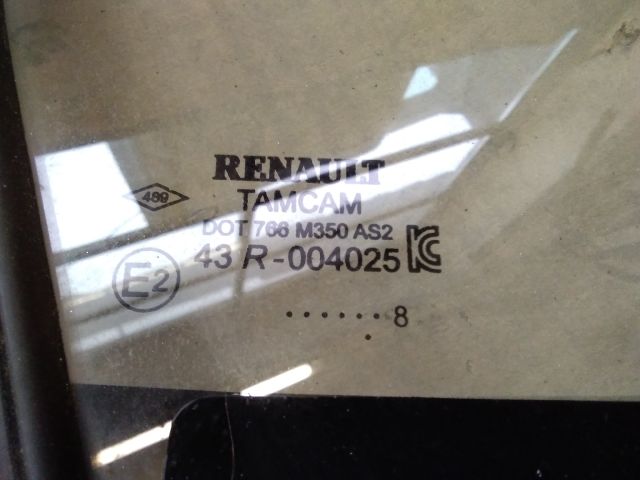 bontott RENAULT CLIO IV Jobb első Fixüveg (Ajtóban)