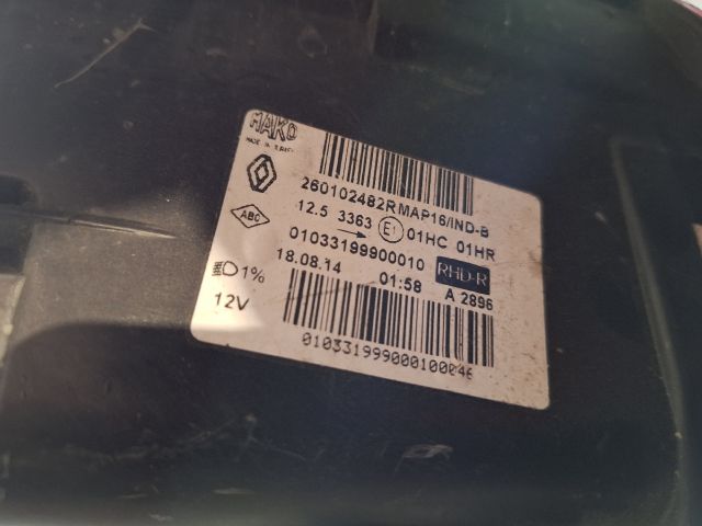 bontott RENAULT CLIO IV Jobb Fényszóró