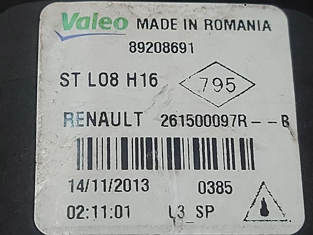 bontott RENAULT CLIO IV Jobb Ködfényszóró