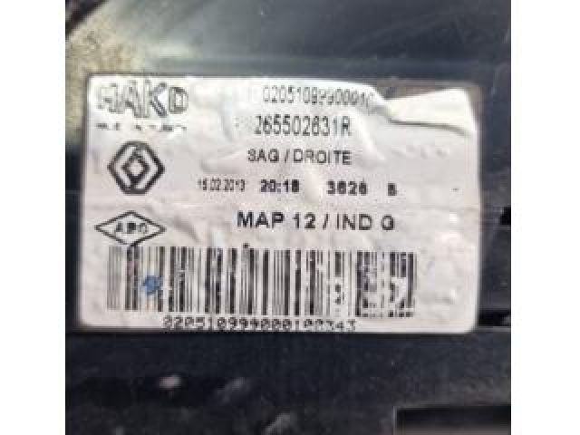 bontott RENAULT CLIO IV Jobb Külső Hátsó Lámpa