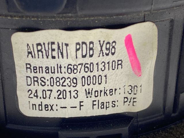 bontott RENAULT CLIO IV Jobb Szellőző