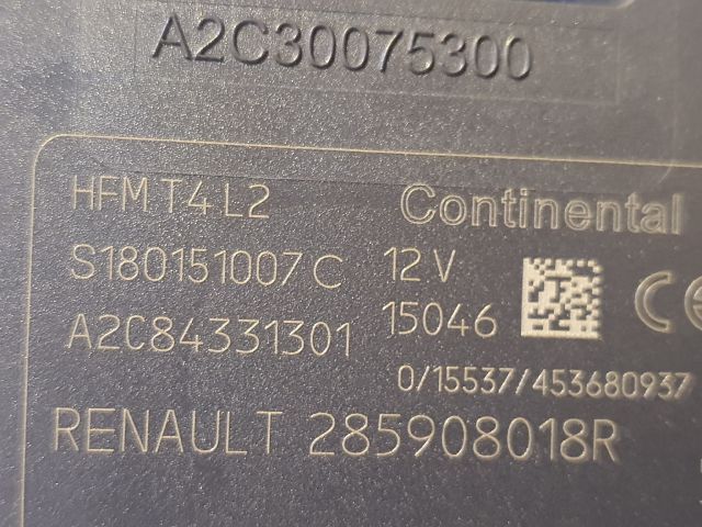 bontott RENAULT CLIO IV Kártyaolvasó