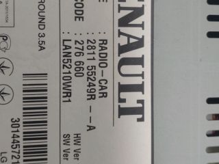 bontott RENAULT CLIO IV Navigációs Fejegység