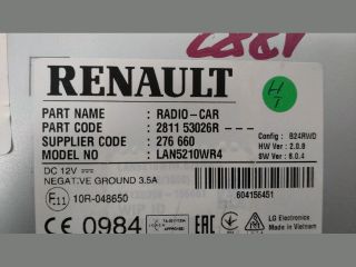 bontott RENAULT CLIO IV Navigációs Fejegység