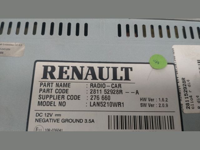 bontott RENAULT CLIO IV Navigációs Fejegység