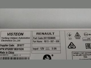 bontott RENAULT CLIO IV Rádió / CD