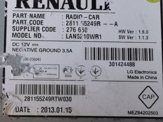 bontott RENAULT CLIO IV Rádió / CD