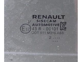 bontott RENAULT CLIO V Bal hátsó Ablak