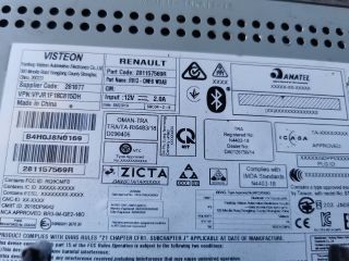 bontott RENAULT CLIO V Rádió / CD