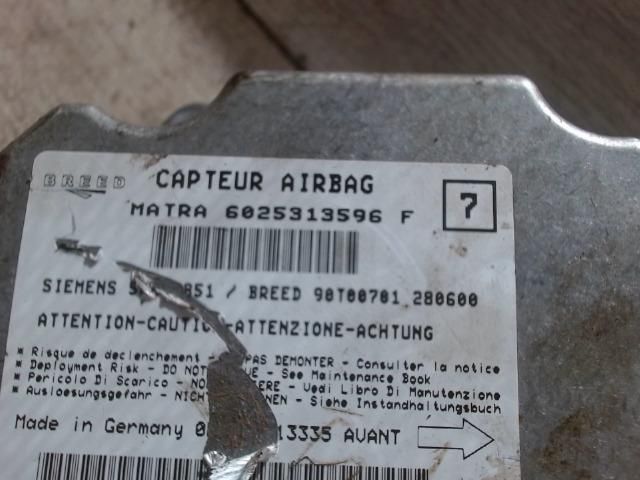 bontott RENAULT ESPACE III Légzsák Elektronika