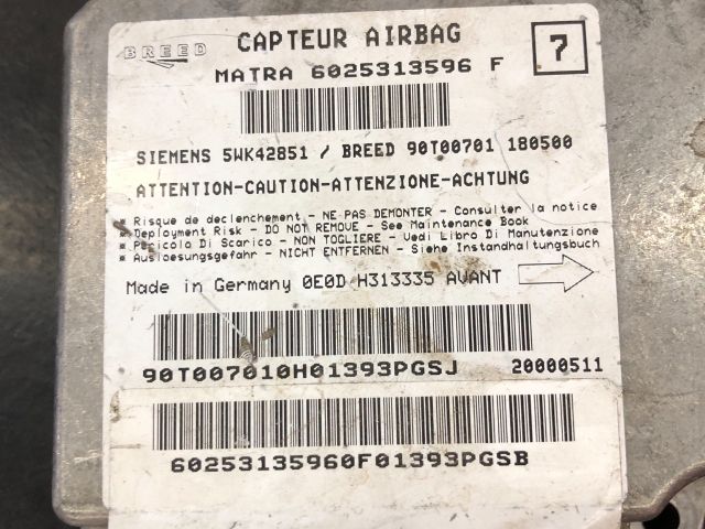 bontott RENAULT ESPACE III Légzsák Elektronika