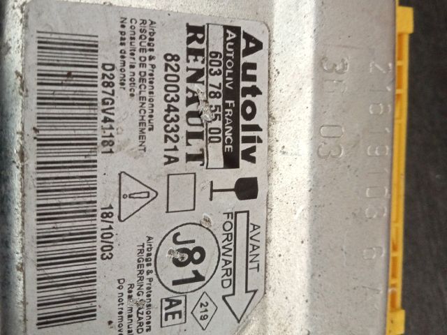 bontott RENAULT ESPACE IV Légzsák Elektronika