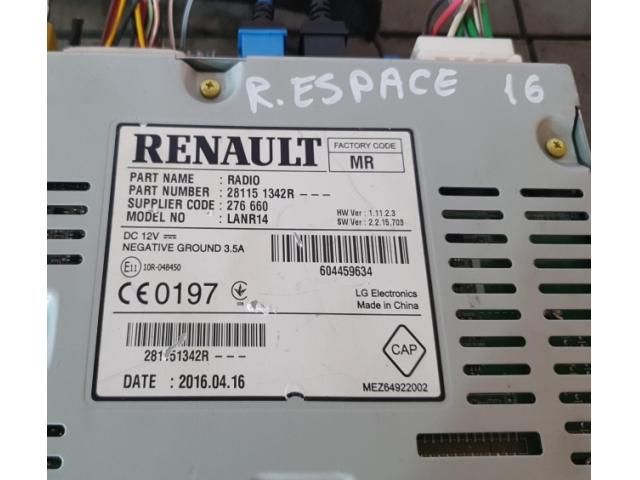 bontott RENAULT ESPACE Navigációs Fejegység