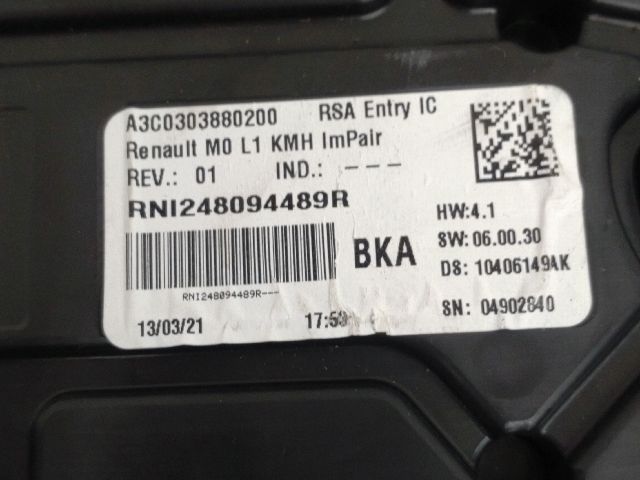 bontott RENAULT EXPRESS Kilométeróra