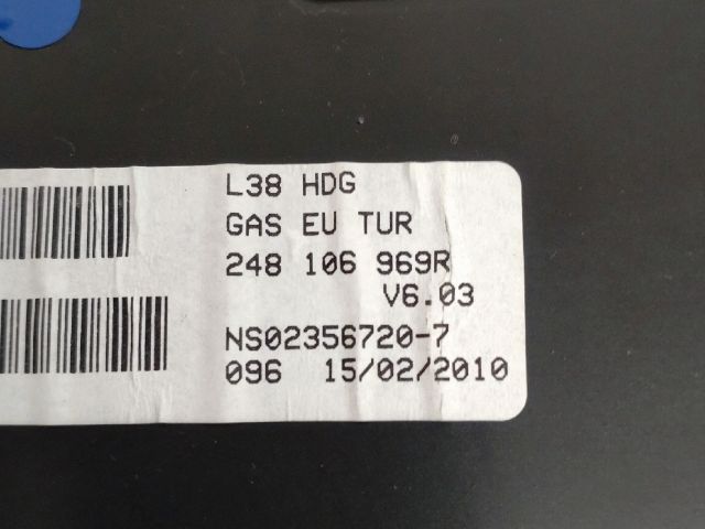 bontott RENAULT FLUENCE Kilométeróra