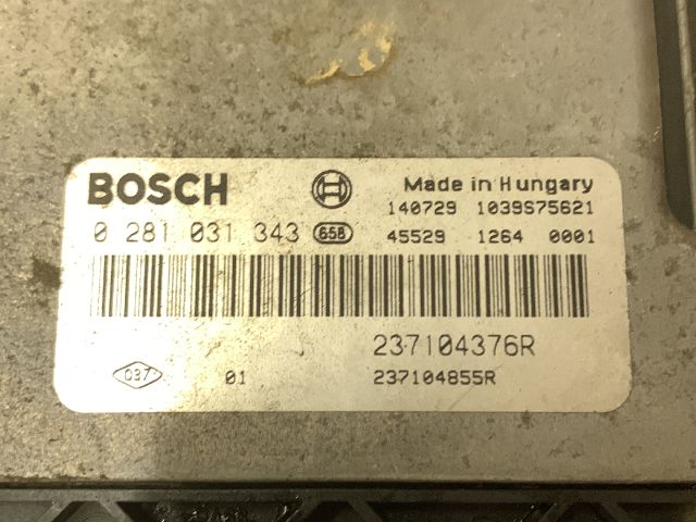 bontott RENAULT FLUENCE Motorvezérlő