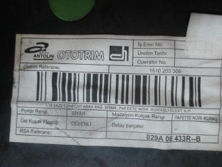 bontott RENAULT FLUENCE Jobb hátsó Ajtó Kárpit