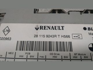 bontott RENAULT FLUENCE Rádió / CD