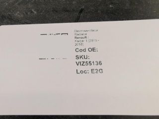 bontott RENAULT KADJAR Hűtőventilátor