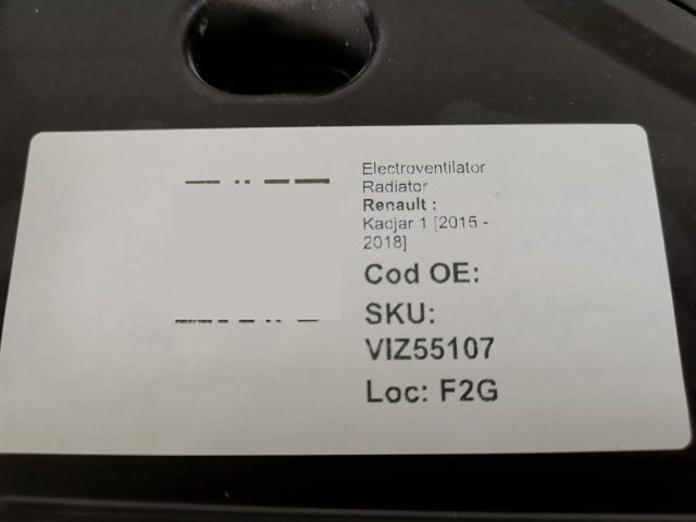 bontott RENAULT KADJAR Hűtőventilátor