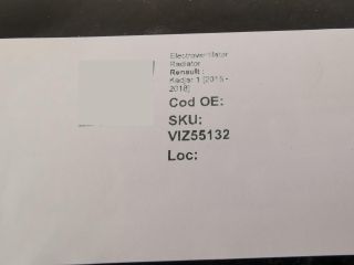 bontott RENAULT KADJAR Hűtőventilátor