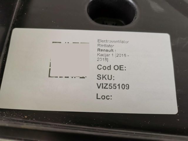 bontott RENAULT KADJAR Hűtőventilátor