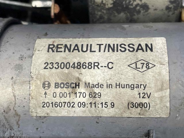 bontott RENAULT KADJAR Önindító
