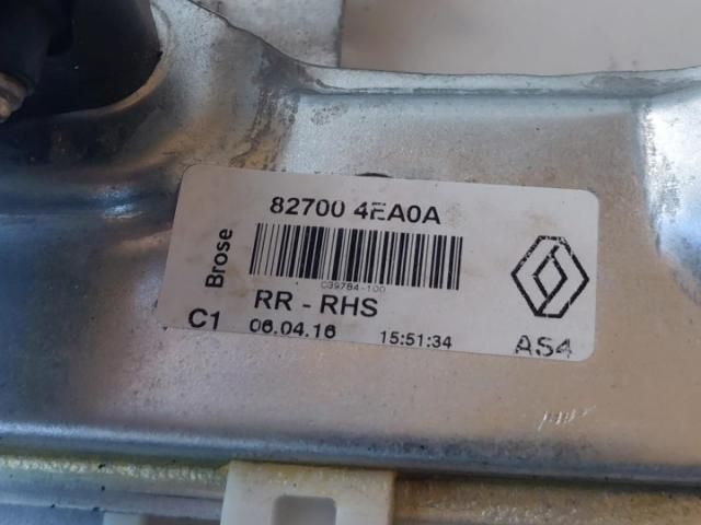 bontott RENAULT KADJAR Jobb hátsó Ablakemelő Szerkezet (Elektromos)
