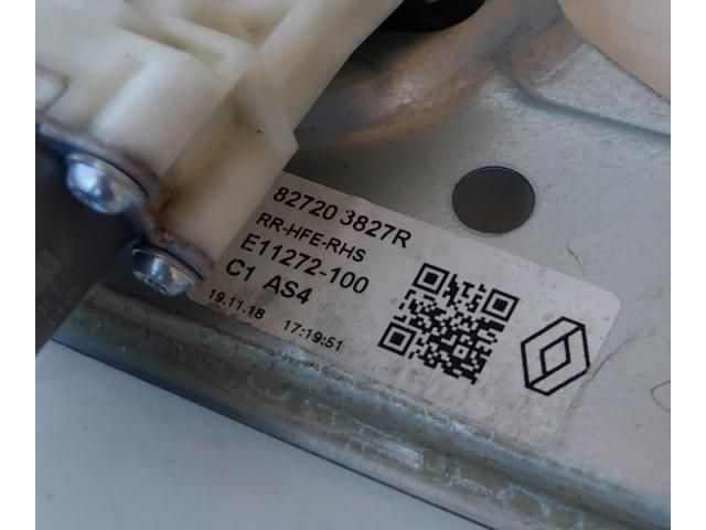 bontott RENAULT KADJAR Jobb hátsó Ablakemelő Szerkezet (Elektromos)