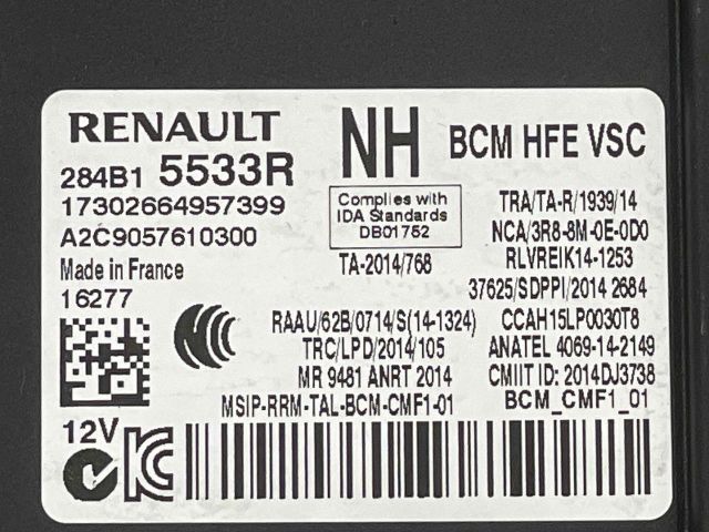 bontott RENAULT KADJAR Komfort Elektronika