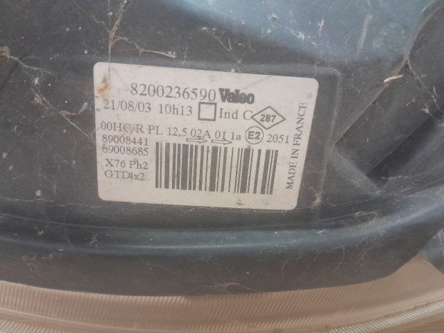 bontott RENAULT KANGOO Bal Fényszóró