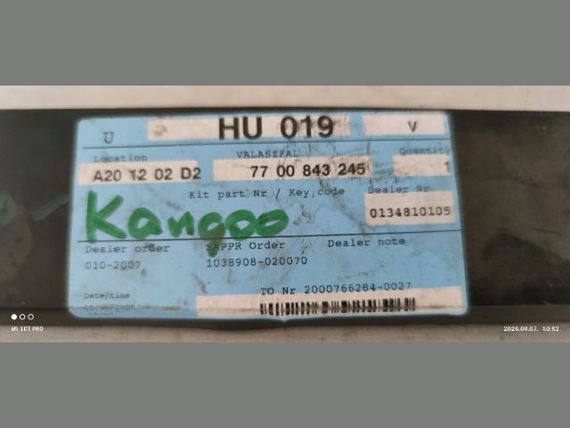 bontott RENAULT KANGOO Felső Hűtő Légterelő