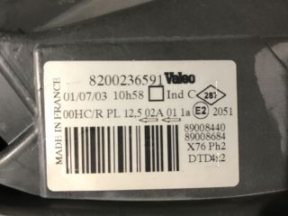 bontott RENAULT KANGOO Jobb Fényszóró