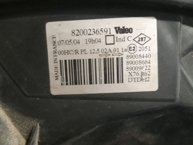 bontott RENAULT KANGOO Jobb Fényszóró